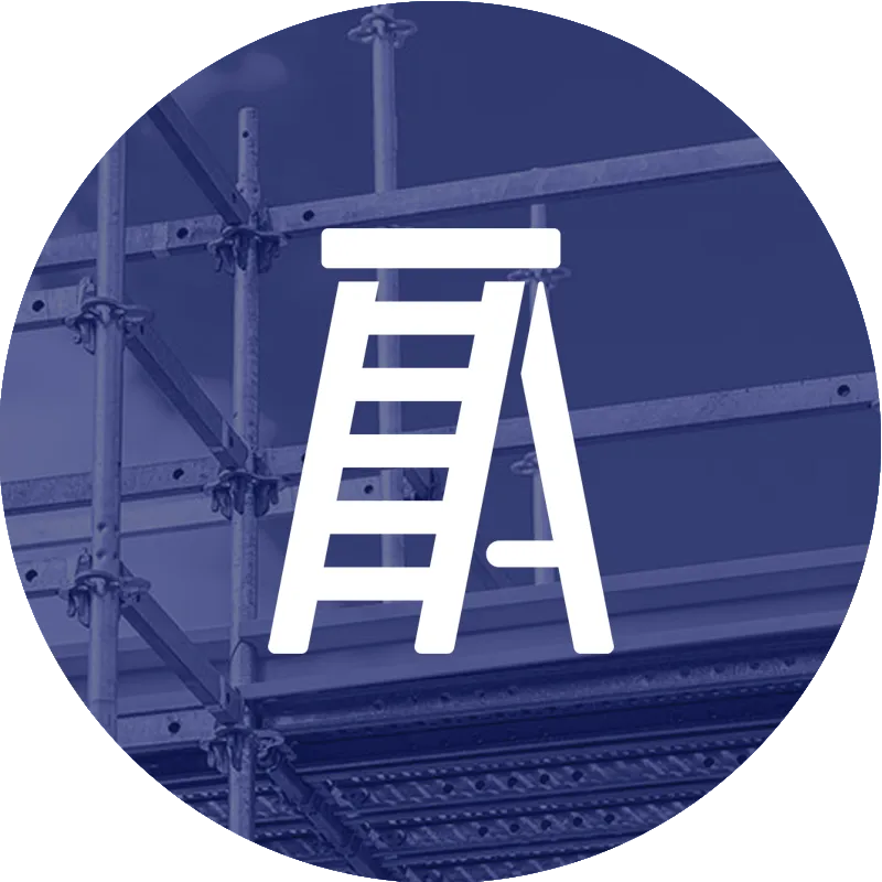 scaffolding and ladders